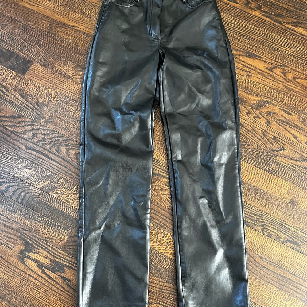 Women's Black Leather pants